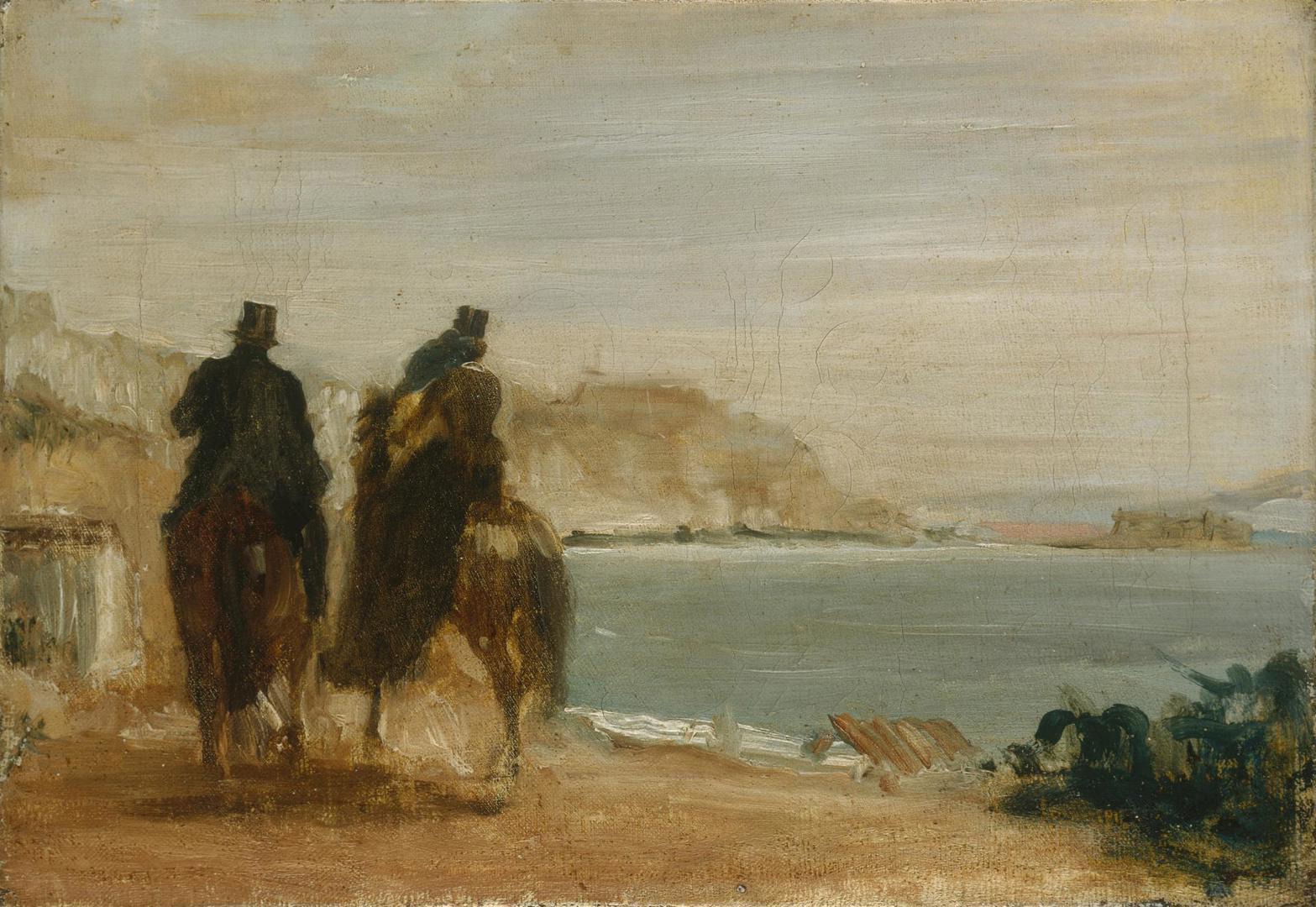 Promenade beside the Sea by Hilaire-Germain-Edgar Degas