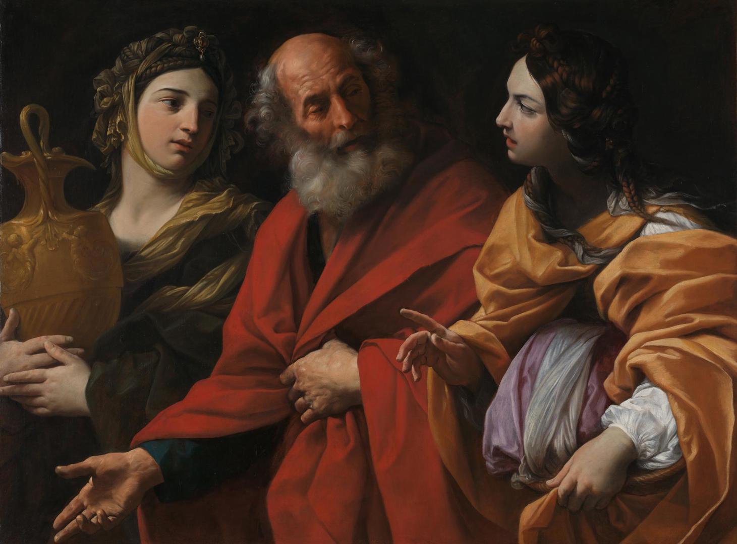 Lot and his Daughters leaving Sodom by Guido Reni