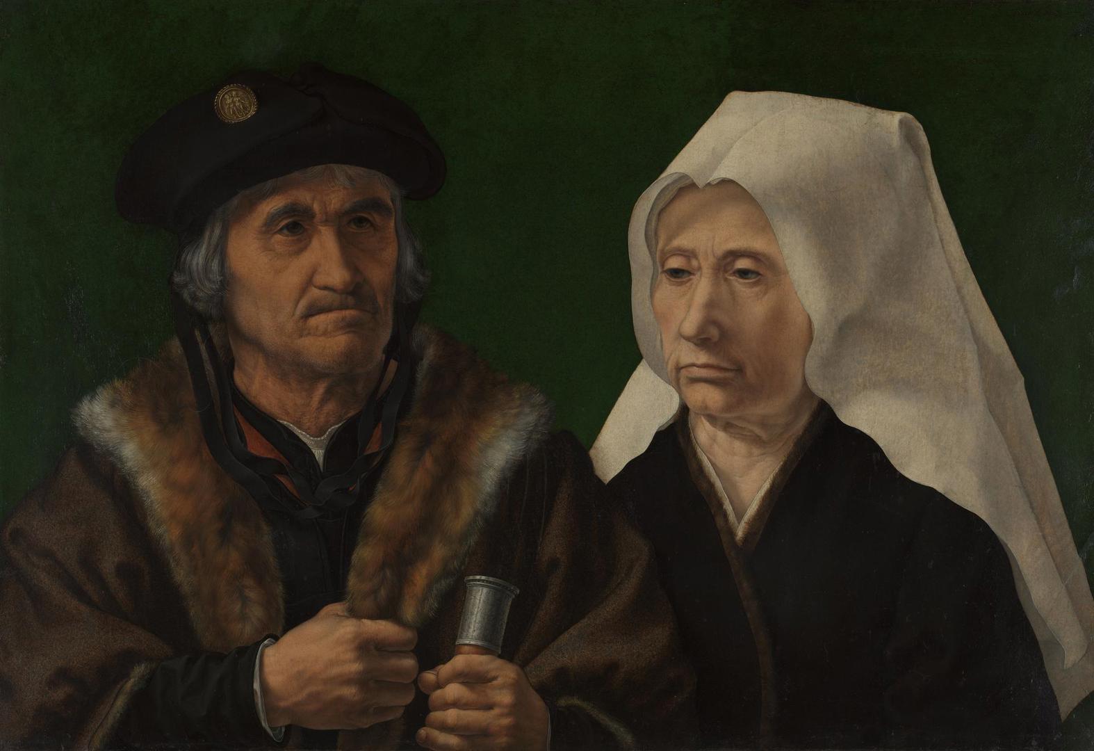 An Elderly Couple by Jan Gossaert (Jean Gossart)