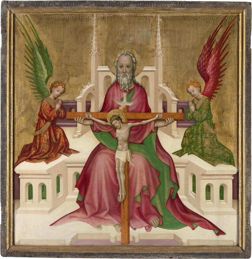 The Trinity with Christ Crucified by Austrian