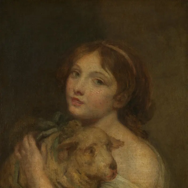A Girl with a Lamb