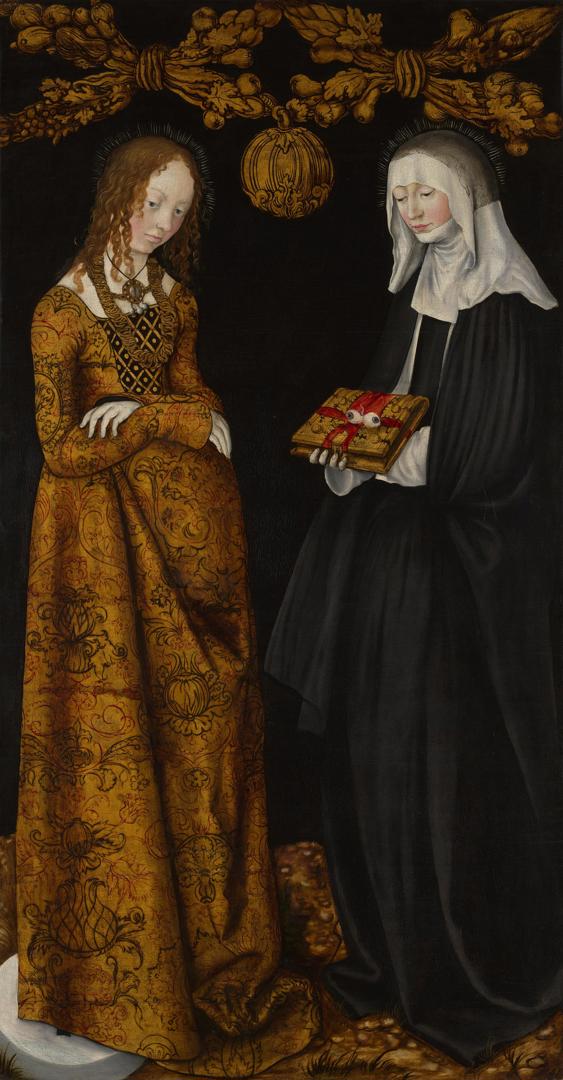 Saints Christina and Ottilia by Lucas Cranach the Elder