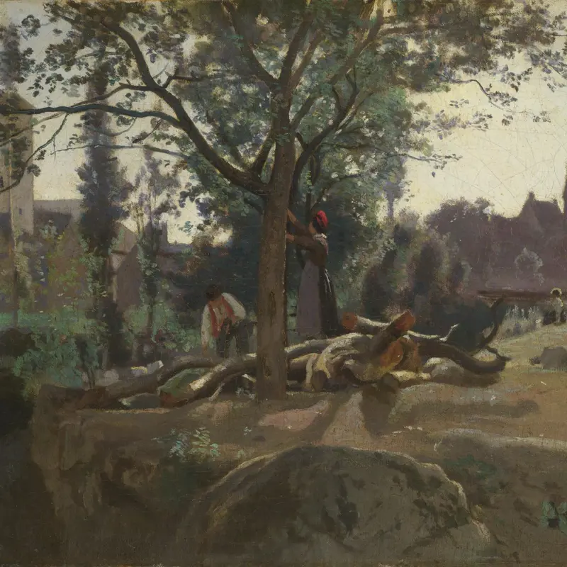 Peasants under the Trees at Dawn