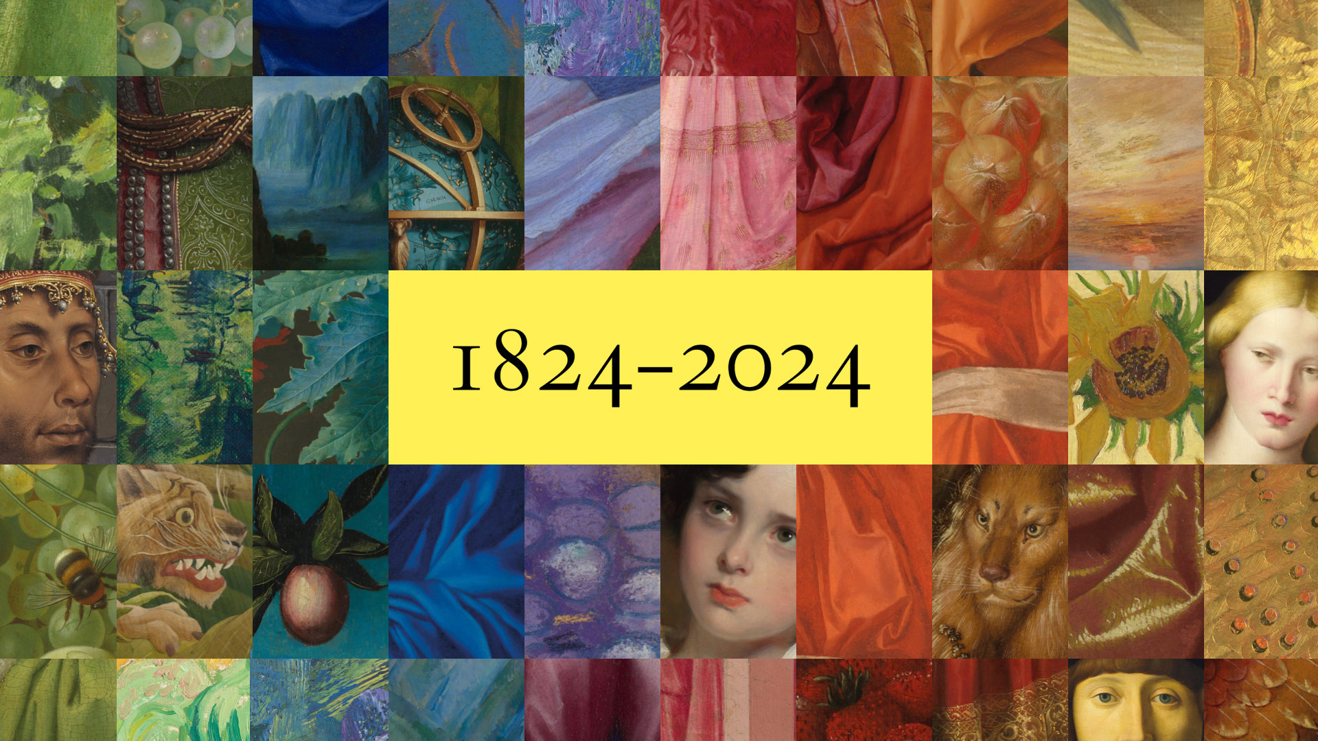 1824 - 2024.  Grid of paintings from the National Gallery collection.