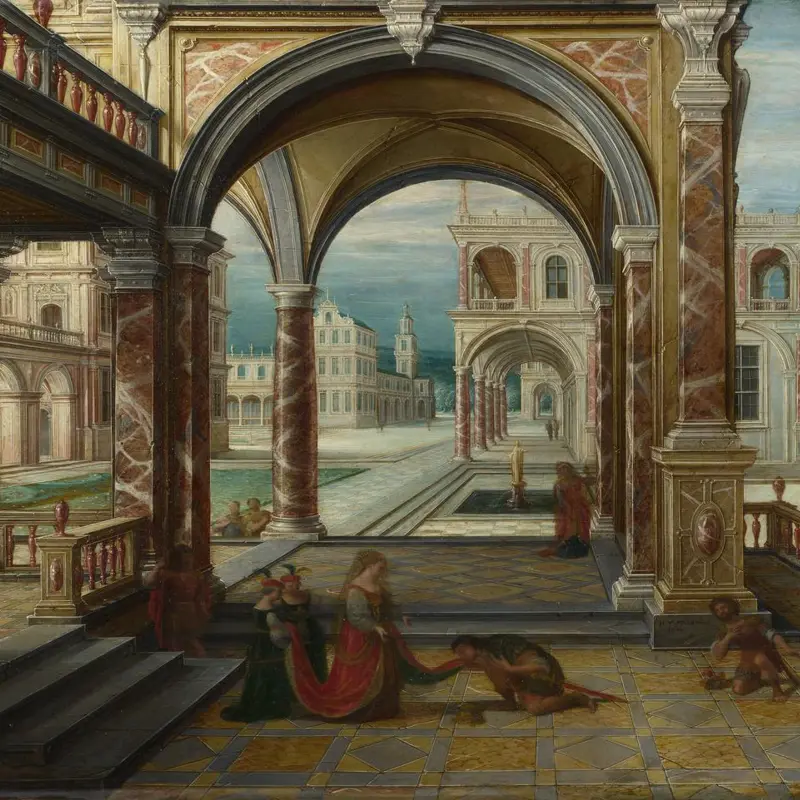 The Courtyard of a Renaissance Palace