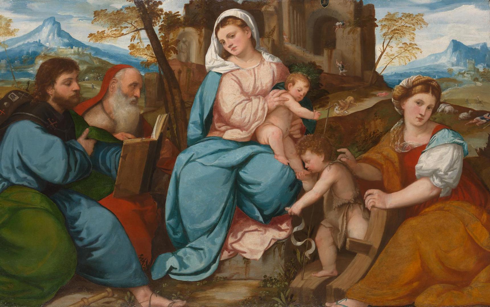 The Madonna and Child with Saints by Bonifazio di Pitati