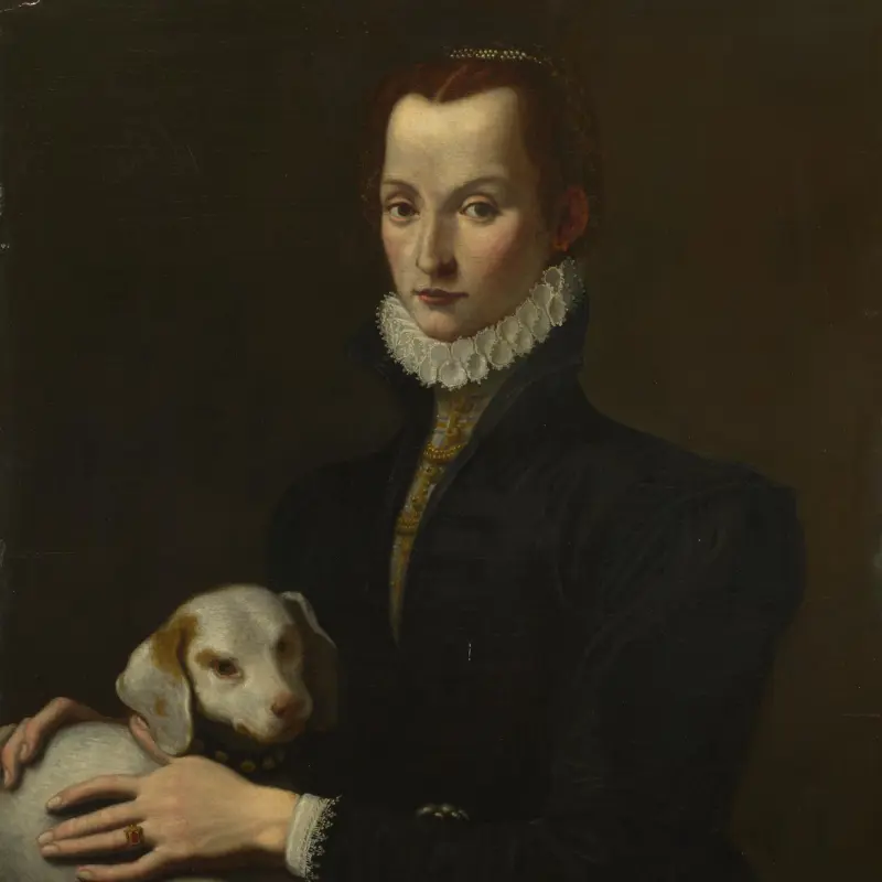 Portrait of a Lady with a Dog
