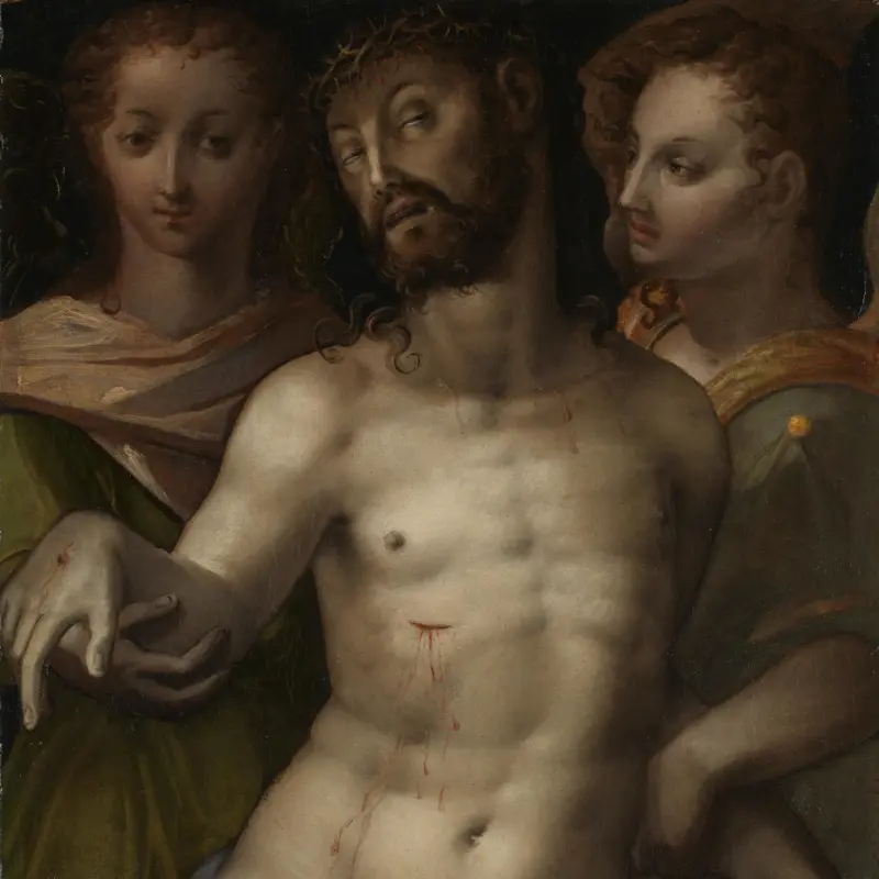 The Dead Christ supported by Angels