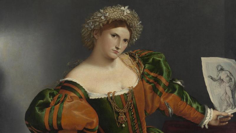 Lorenzo Lotto, 'Portrait of a Woman inspired by Lucretia', about 1530-3