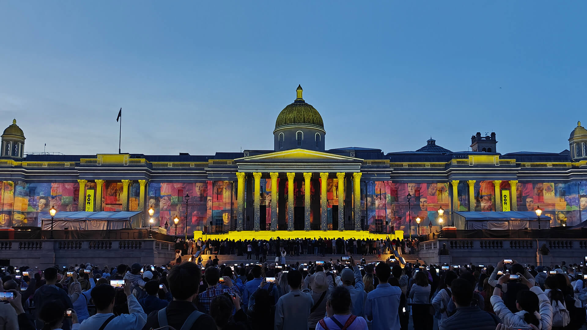 Light Show at the National Gallery on 10th May 2024