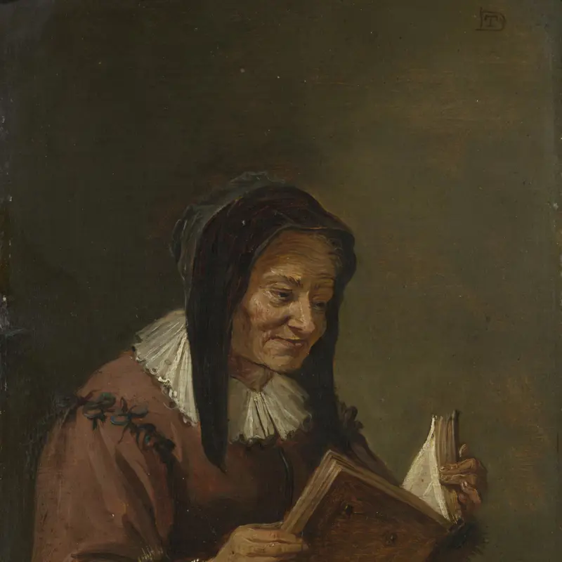 An Old Woman Reading