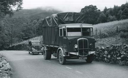 Truck driving through Welsh hills - Gallery at War