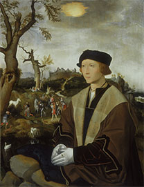 Jan Mostaert, ‘Portrait of a Young Man’.