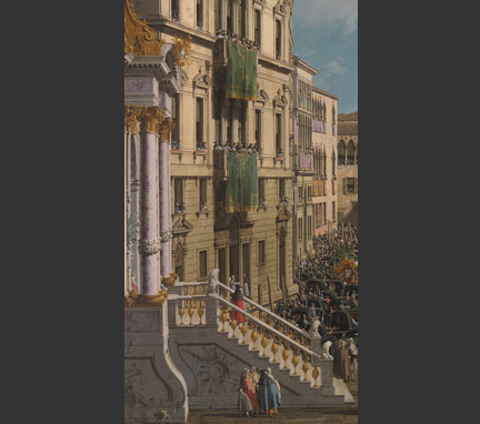 Detail showing the ‘macchina della regatta’.