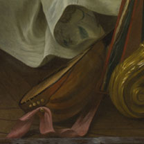 Detail from Drouais, 'Madame de Pompadour at her Tambour Frame', 1763-4