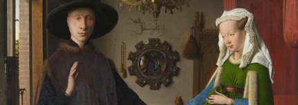 Detail from Jan van Eyck, The Arnolfini Portrait