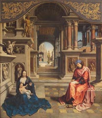 Gossart, Saint Luke drawing the Virgin