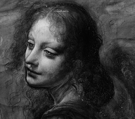 Infrared refectrogram underdrawing of 'Virgin of the Rocks'