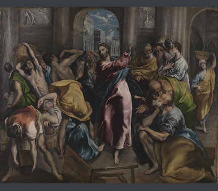 El Greco, Christ driving the Traders from the Temple, about 1600