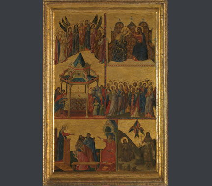 Giovanni da Rimini, active 1292 – 1336, Scenes from the Lives of the Virgin and other Saints, 1300 - 05. Acquired with a generous donation from Ronald S. Lauder, 2015
