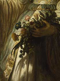 Detail from Rembrandt, 'Saskia van Uylenburgh in Arcadian Costume', 1635