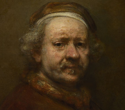 Detail from Rembrandt Self Portrait at the Age of 63 1669