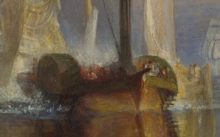 Detail from Turner, 'The Fighting Temeraire', 1839