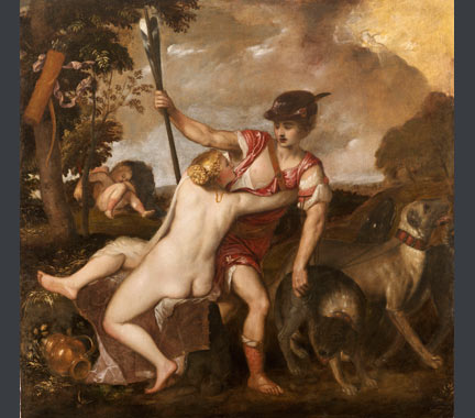 Workshop of Titian, ‘Venus and Adonis’, Second half of the 16th century