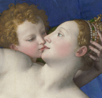 Detail from Bronzino, 'An Allegory with Venus and Cupid'