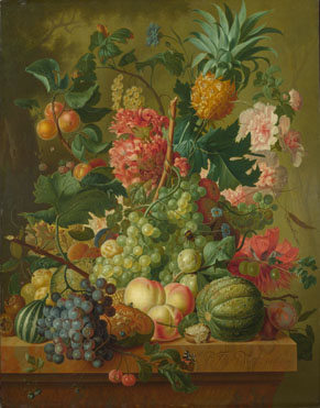 Paulus Theodorus van Brussel: 'Fruit and Flowers'