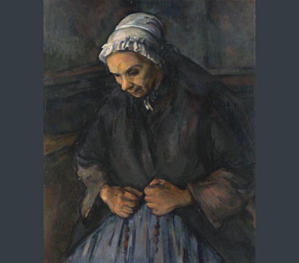 Cézanne, 'An Old Woman with a Rosary', about 1895-6