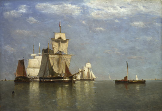 Paul Jean Clays: 'Ships lying off Flushing'