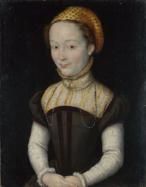 Attributed to Corneille de Lyon: 'Portrait of a Woman'
