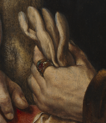 Jan Gossaert, 'Man holding a glove'