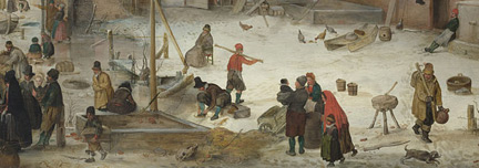 Avercamp 'A Scene on the ice near a town'