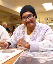 Older Woman attending a Workshop