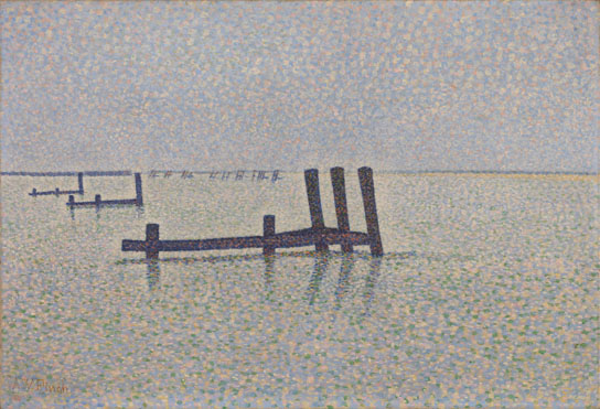 Alfred William Finch: 'The Channel at Nieuport'