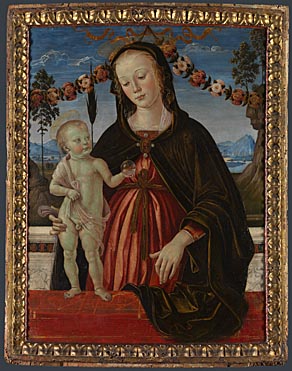 Attributed to Fiorenzo di Lorenzo: 'The Virgin and Child'