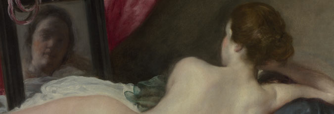 Detail from Velázquez, The Toilet of Venus ('The Rokeby Venus'), 1647-51