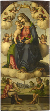 Giovanni Battista da Faenza: 'The Virgin and Child in Glory'