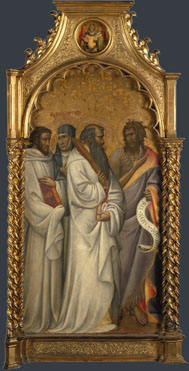 Giovanni dal Ponte: 'Saints Bernard, Scolastica, Benedict and John'