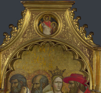 Giovanni dal Ponte: 'Saints Raphael and Tobias: Roundel above Right Panel'