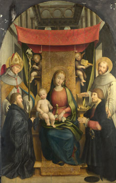 Gerolamo Giovenone: 'The Virgin and Child with Saints and Donors'