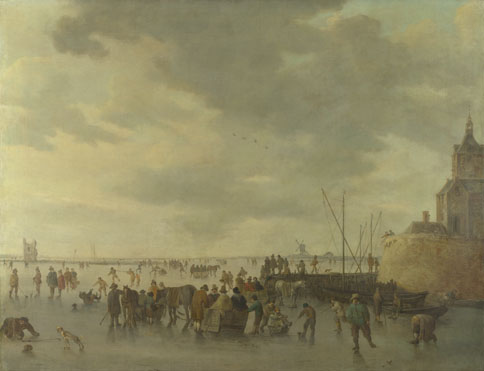 Jan van Goyen: 'A Scene on the Ice near Dordrecht'