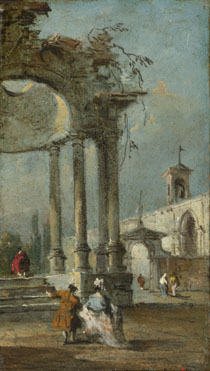 Francesco Guardi: 'Caprice View with Ruins'