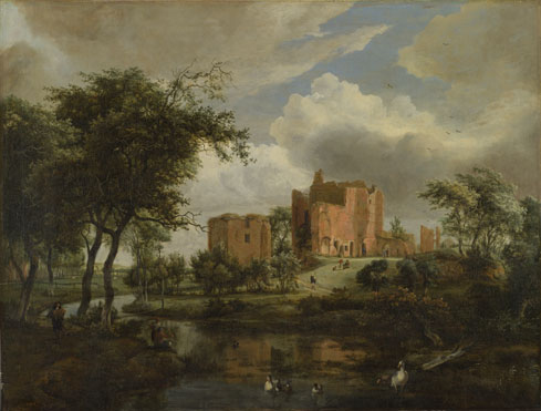 Meindert Hobbema: 'The Ruins of Brederode Castle'