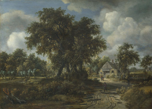 Meindert Hobbema: 'A Woody Landscape'