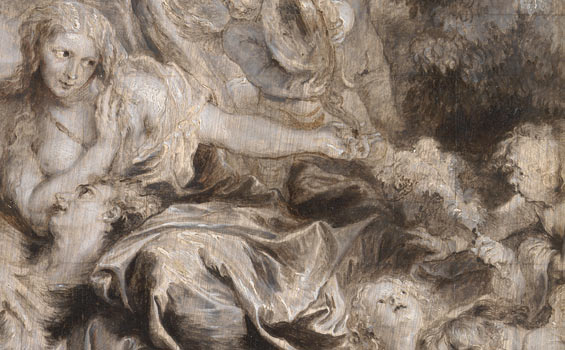 Detail from Anthony van Dyck 'Rinaldo conquered by Love for Armida', 1634-5