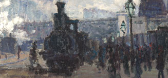 Detail from Claude-Oscar Monet, 'The Gare St-Lazare'