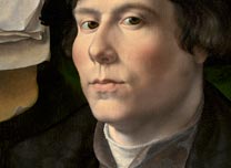 Detail from Jan Gossaert, 'Portrait of a Merchant'